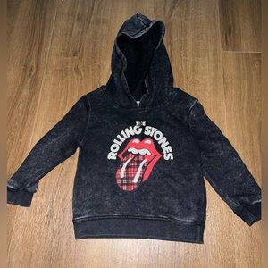 Size 2T gender neutral  Black Rolling Stones Hoodie
